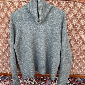 Zara Heather Gray turtleneck sweater